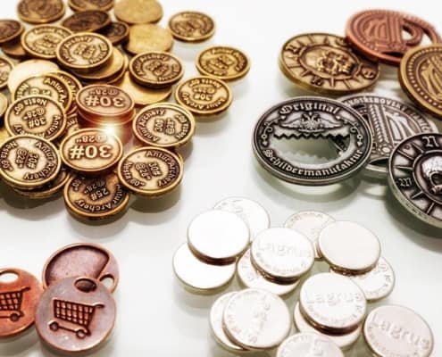 individuelle Münzen, Jetons und Wertmarken Werbung